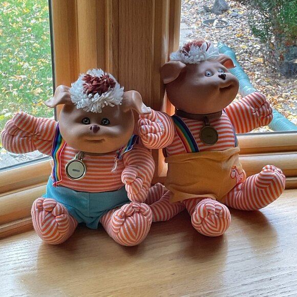 Vintage 1985 Xavier Roberts Coleco 14” Cabbage Patch Koosas Dog Sqwash Morris - Picture 1 of 15